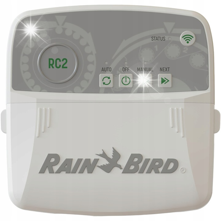 Контролер за напояване, Rain Bird RC2, 6 секции, вграден Wi-Fi, вътрешен, 16,7x16,8x4см