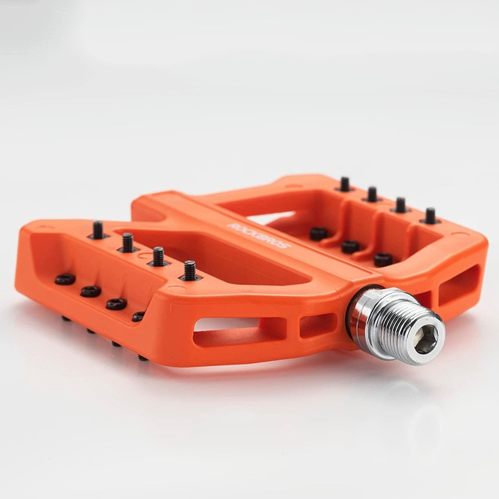 Педали за велосипед Rockbros, противоплъзгащи, оранжеви, 1/4 инча