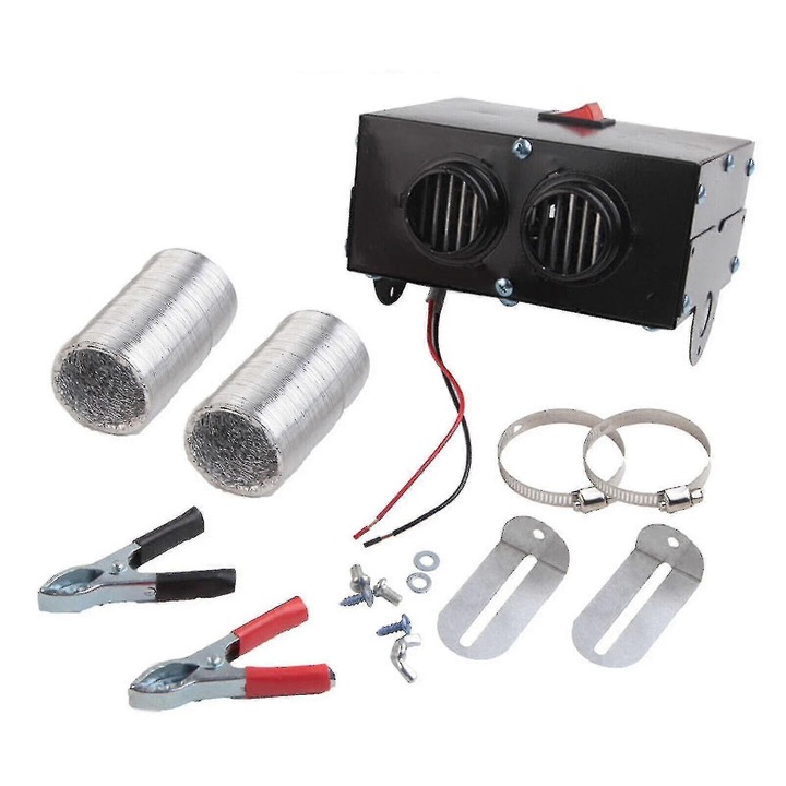 Incalzitor auto 1000W, 12V/24V, metal, manual, 4.7x5.9x3.54 in.