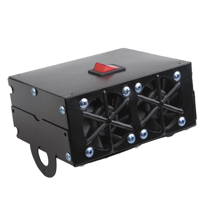 Incalzitor auto 12V/24V, 1000W, metal, 4.7x5.9x3.54 in, set complet