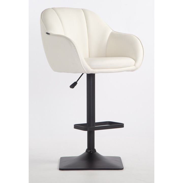 Votana HR2055KW Fehér modern műbőr szék fekete lábbal