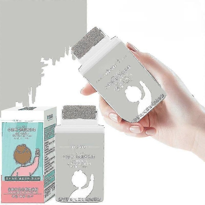 Perie mica de vopsit, 2 in 1, material de calitate, gri, unelte de vopsit si tencuit