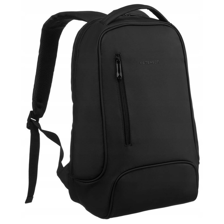 Üzleti hátizsák laptoptartó rekesszel, Peterson, strapabíró, vízálló poliészter, 34x27,5cm