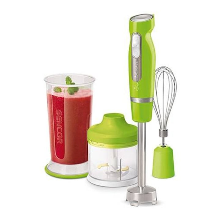 Blender multifunctional 3 in 1, design portabil, negru, 500W, capacitate sub 1L