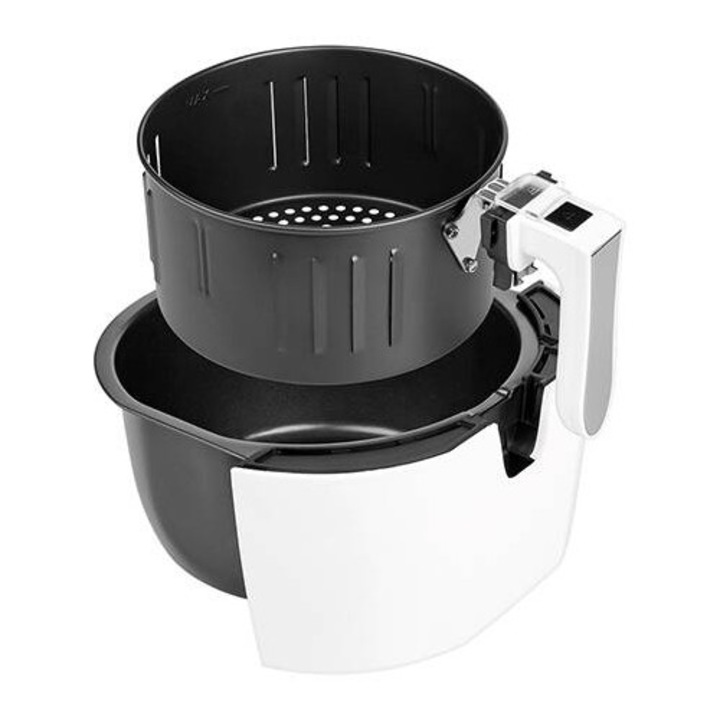 Bol cu coș pentru friteuză Teesa TSA8047, plastic, negru