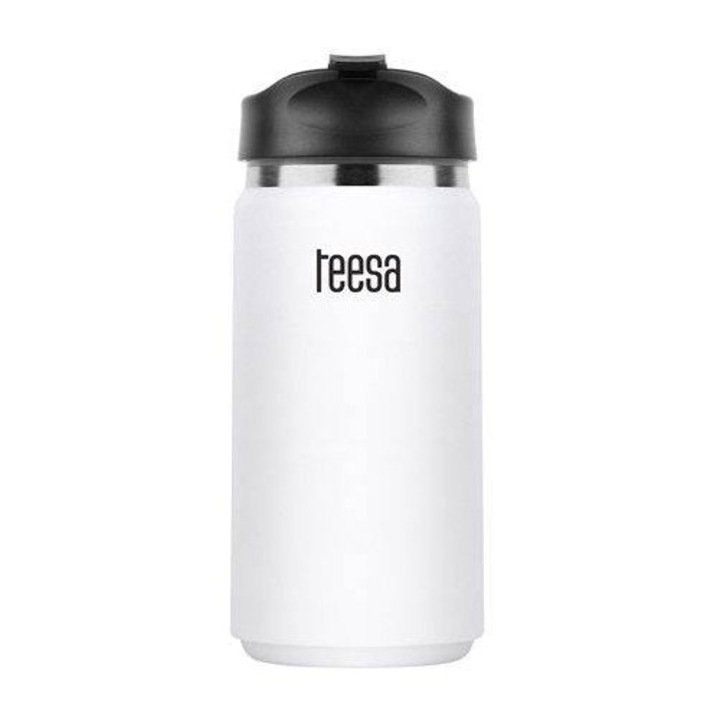 Cafetieră Teesa, 350ml, inox, alb