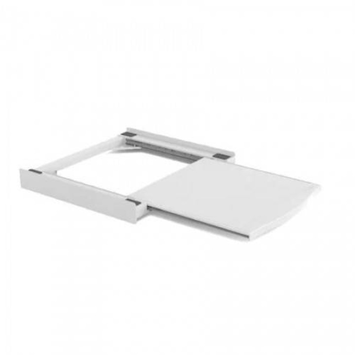 Kit universal de suprapunere pentru mașina de spălat și uscător, Meliconi, alb, 60x55cm, capacitate maximă 250kg