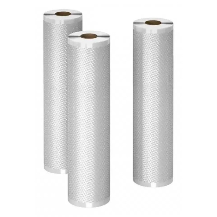 Set 3 Role Folie pentru Vidat AENO AVSR25X500 Compatibil cu VS1/VS2 25x500CM Fara BPA Transparent