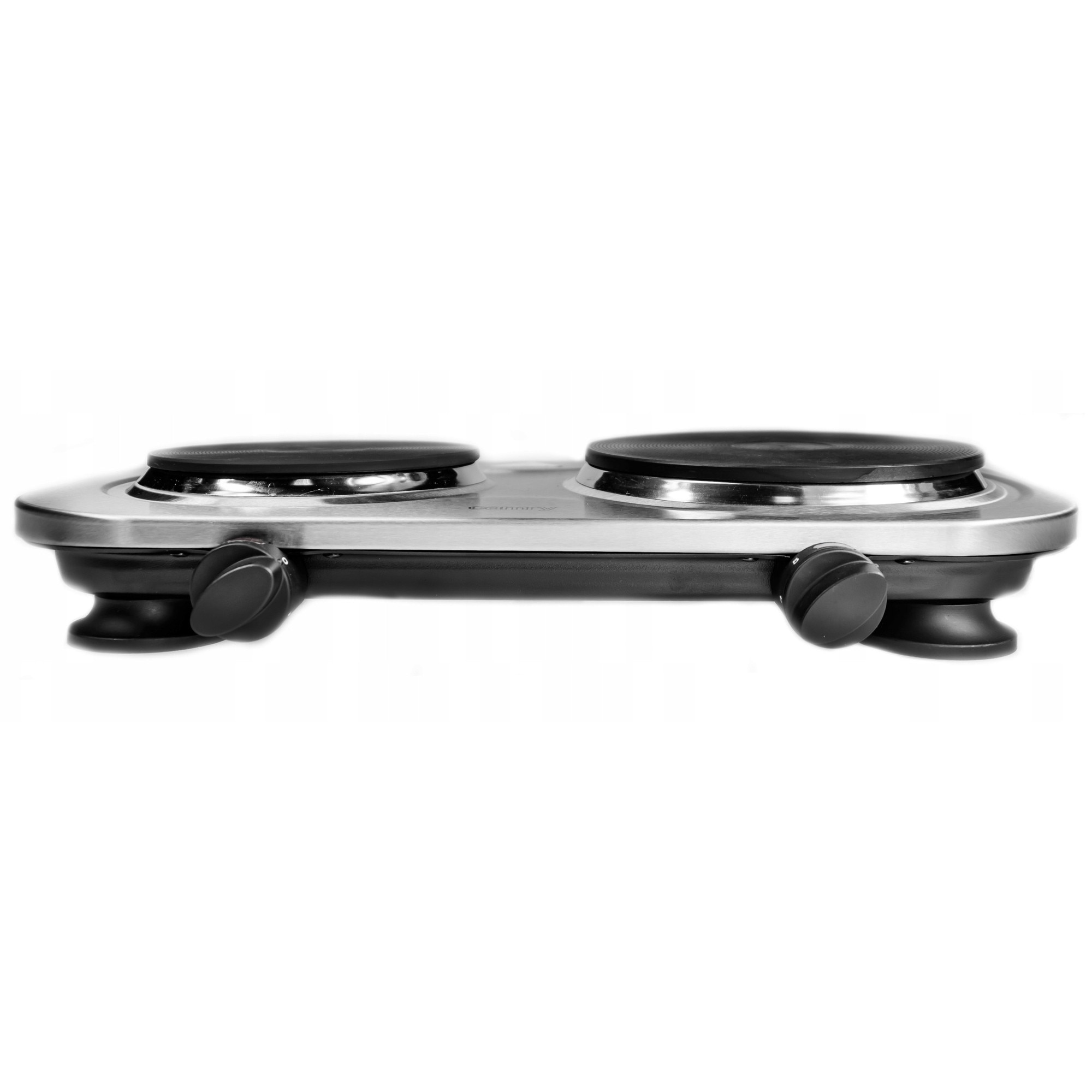 Aragaz electric Camry CR 6511, 2 zone, inox, negru, 90x300x500mm