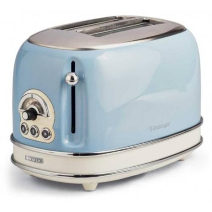 Prajitor de paine Ariete Vintage 2 felii 810W Crem/Bleu