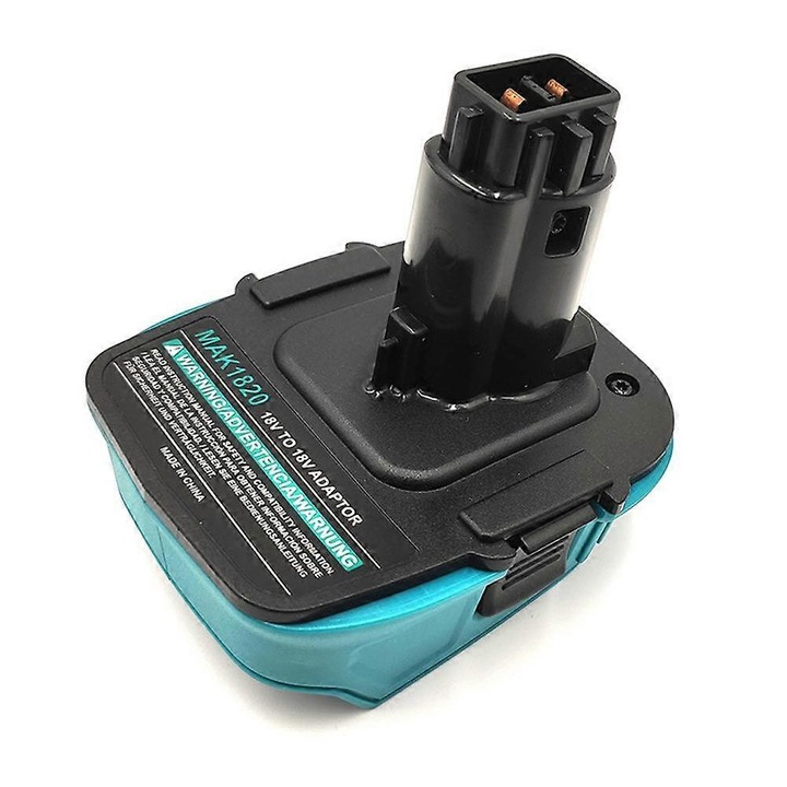 Adaptor pentru acumulatori, compatibil cu Makita 18V Li-ion si Dewalt 18V Ni-Cd/Ni-MH, set