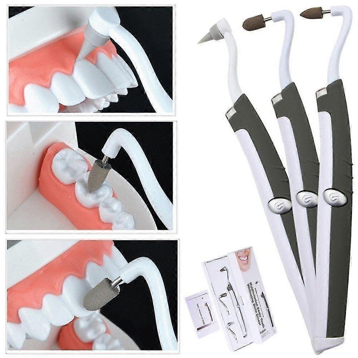 Kit de albire a dintilor Sonic LED, 3 capete functionale, 30.000 rp/min, multicolor