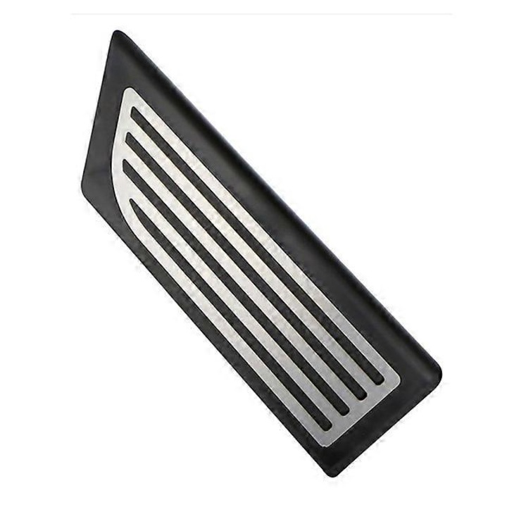 Pedale auto set, argintii/rosii/bleu/negru, din aliaj de aluminiu si cauciuc, pentru Tesla 3/Y 2017-2019