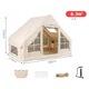 Къмпинг палатка ITIMPORT надуваема 6,3 м², 300x210x210 см, пясъчен цвят, 4 сезона, пълен комплект