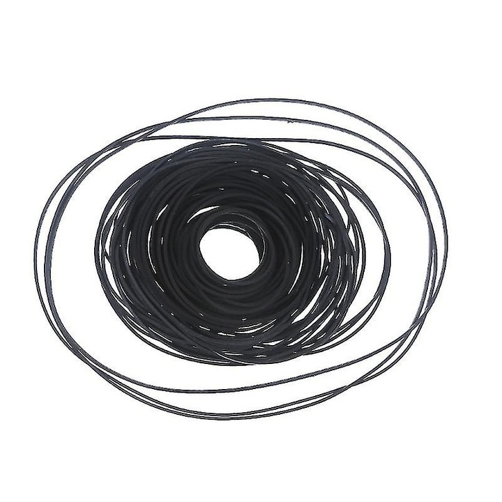 100 db gumiszalag kazettás magnóhoz, 1x1mm, fekete színű