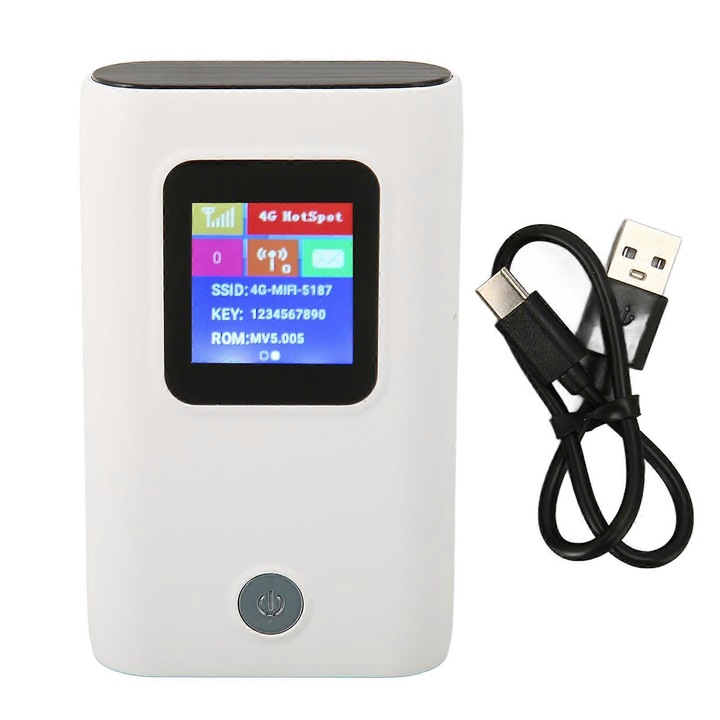 Router 4G WiFi, 300Mbps, Nano SIM, 6000mAh