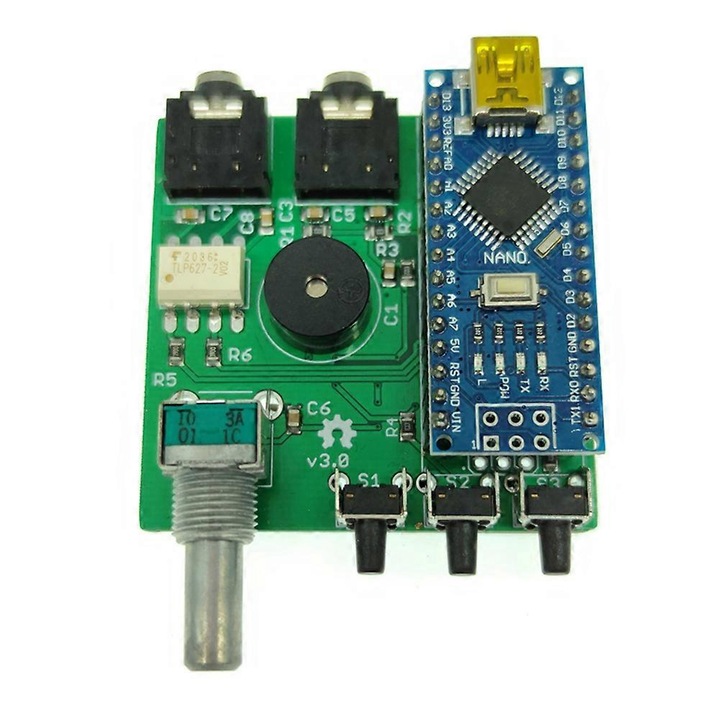 Kit cheie CW Open MK2, ajustabil 1-999 WPM, metal, albastru