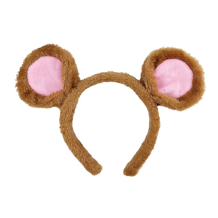 Bentita cu urechi de urs, maro, 26x19cm