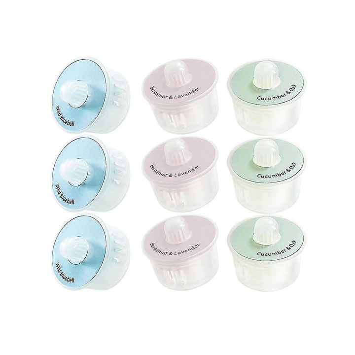 Set 9 odorizante pentru aspirator, plastic, multicolor