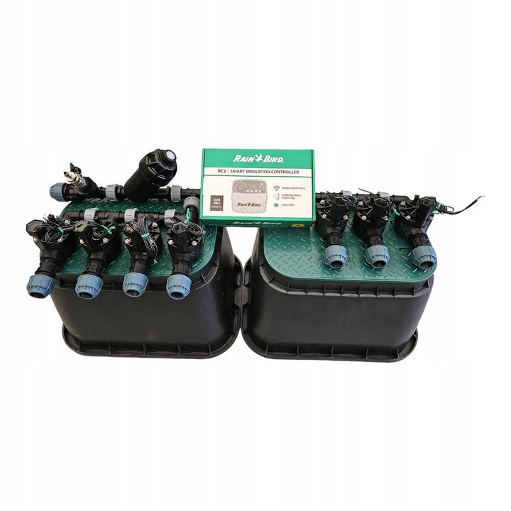 Комплект за напояване, Rain Bird, 7 секции, RC2 WiFi контролер, 32мм