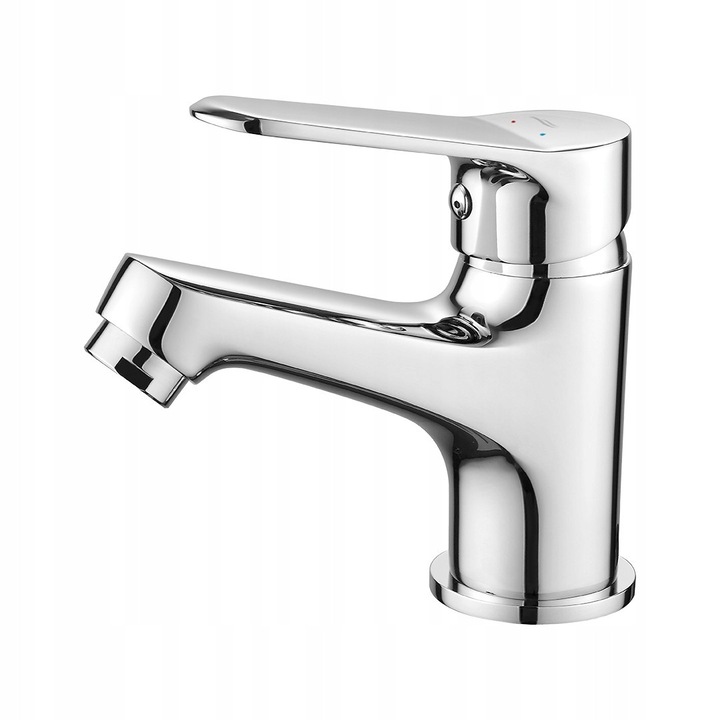 Atez mosdó csaptelep, króm, egykaros, klik-klak leeresztővel, 129mm x 107mm