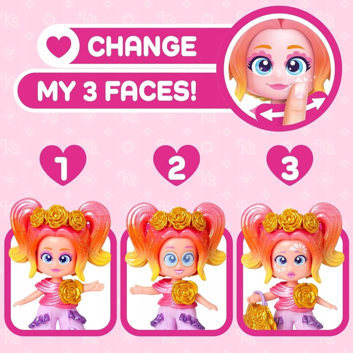 Papusa KookyLoos Pet Party Roxy cu tigru Kira, 3 expresii, efect perlat