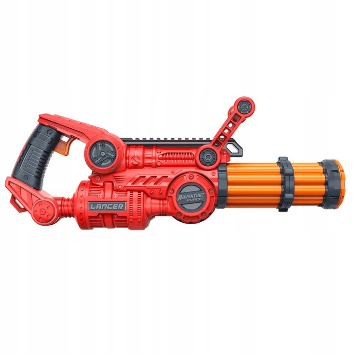 Pistol Dart Zone Nitroshot Lancer, 10 sageti, 25m, rosu-portocaliu