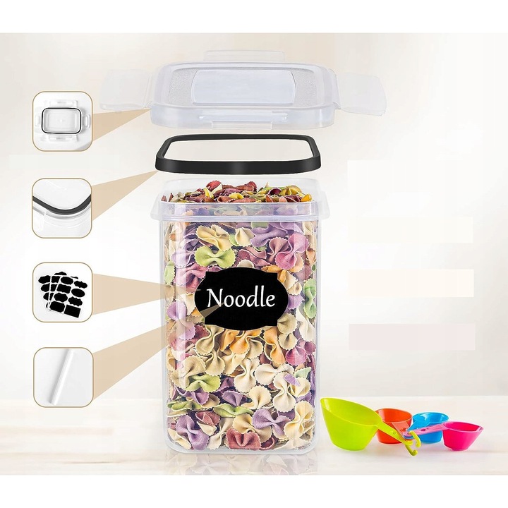 Set cutii alimentare GoMaihe, 8 bucati, transparente, fara BPA