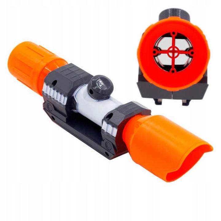 Set accesorii Nerf, Blaster Squad, luneta, coloana, 2 sine, 26x20x12cm