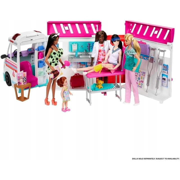 Set Barbie, 20 accesorii, multicolor, 16,2x49,1x25,4cm