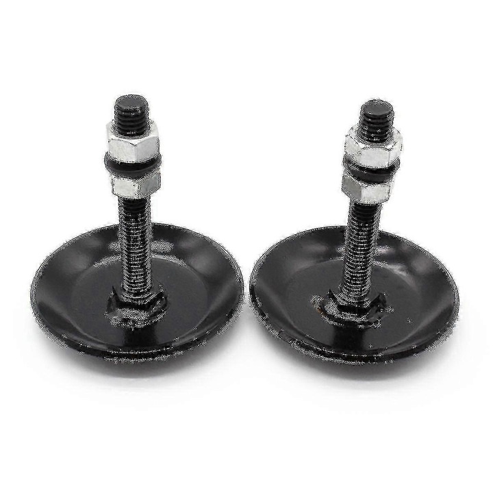 Pad de alunecare pentru lama de plug, negru, set 2 bucati, din otel industrial, 3x3.5 inch