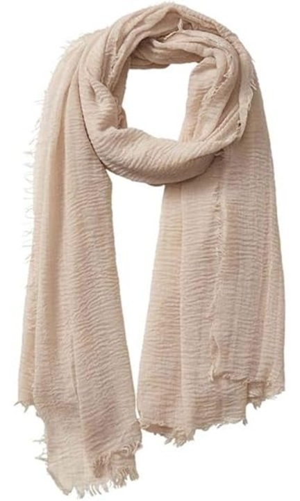 Esarfa din bumbac cu franjuri, stil vintage, lunga, unisex, culoare solida, dimensiune mare