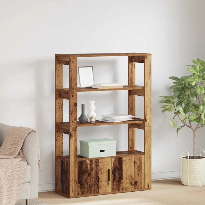 Bufet VidaXL, lemn, 30x80x119,5cm, design modern, multifunctional