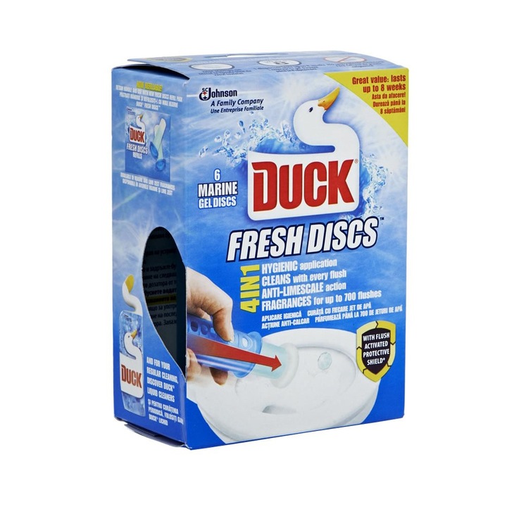Odorizant toaleta Duck Fresh Disc 4 in 1, 36 ml