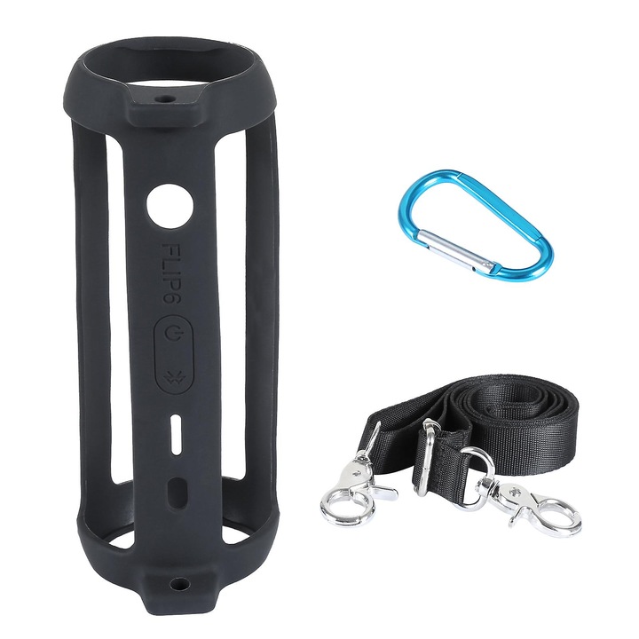 Szilikon tok JBL Flip 6 hangszóróhoz, kompakt, könnyen hordozható