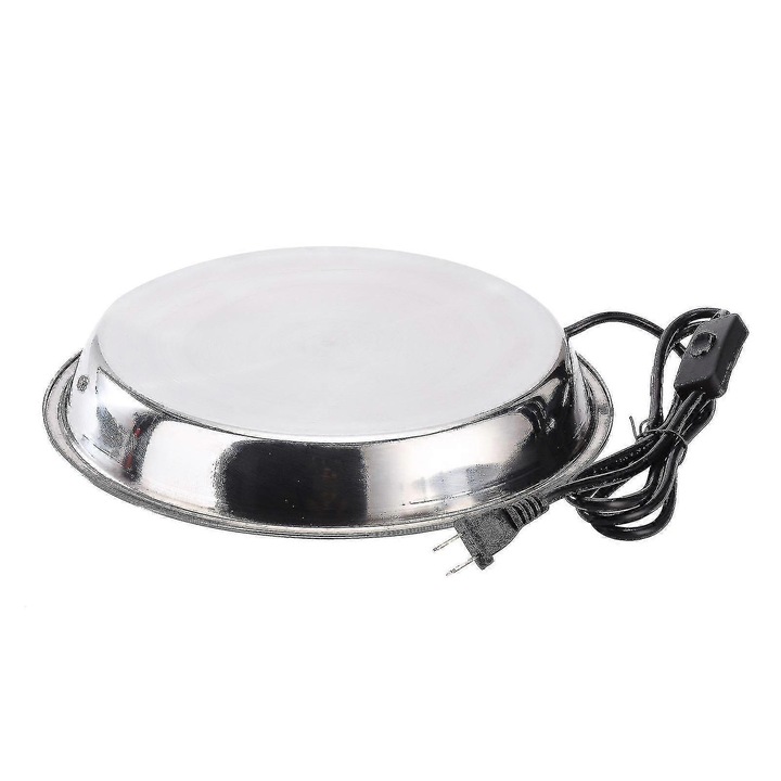 Baza incalzitoare pentru apa pasari, 14.6x1.65 inch, Aluminiu, Argintiu