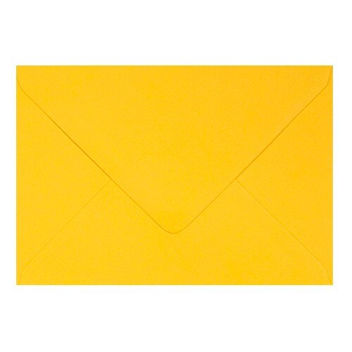 Plic invitatie botez / felicitare galben 114 x 162 mm