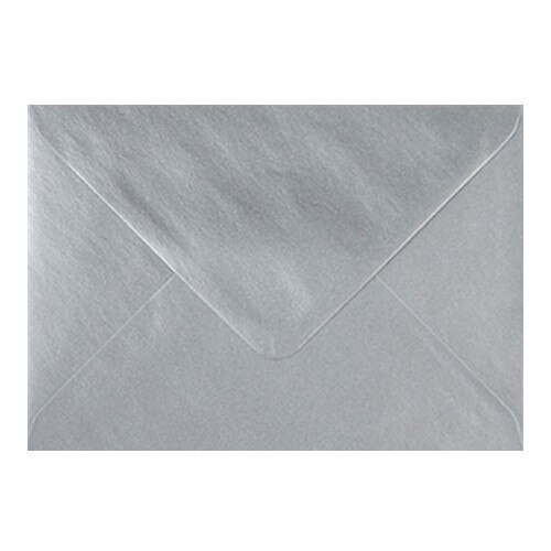 Plic colorate invitatii botez / felicitare argintiu 110 x 220 mm