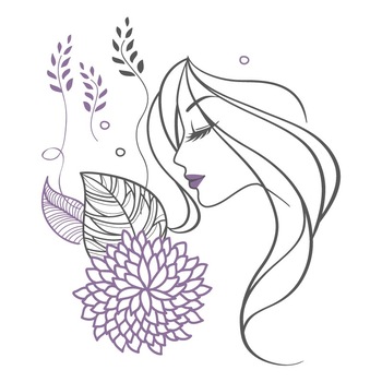 Sticker de perete Stickero Frumoasa Adormita, Gri cu Violet levanda, 60x70 cm Sticker de perete Stickero Frumoasa Adormita, Gri cu Violet levanda, 60x70 cm