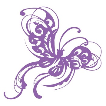 Sticker decorativ Stickero Fluturas Pastelat, Violet levanda, 60x64 cm Sticker decorativ Stickero Fluturas Pastelat, Violet levanda, 60x64 cm