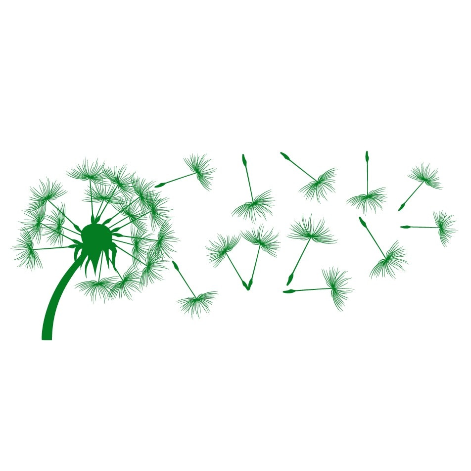 Papadie - sticker decorativ Stickero, Verde deschis, 170x73 cm
