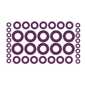 Sticker decorativ Stickero Cercuri, Violet, 55x97 cm Sticker decorativ Stickero Cercuri, Violet, 55x97 cm