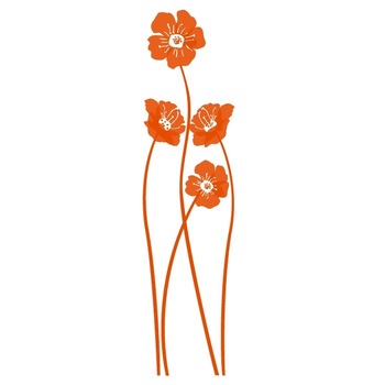 Sticker decorativ Stickero Set de maci, Portocaliu, 25x96 cm Sticker decorativ Stickero Set de maci, Portocaliu, 25x96 cm