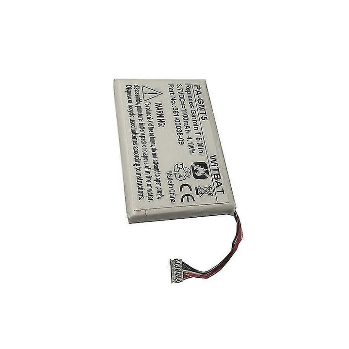 Li-ion akkumulátor 3.7V 1200mAh Garmin T 5 Mini TT 15 Mini-hez