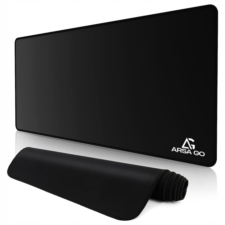 Mousepad ARSA GO XXL 100x50cm, negru, rezistent la stropire, set complet