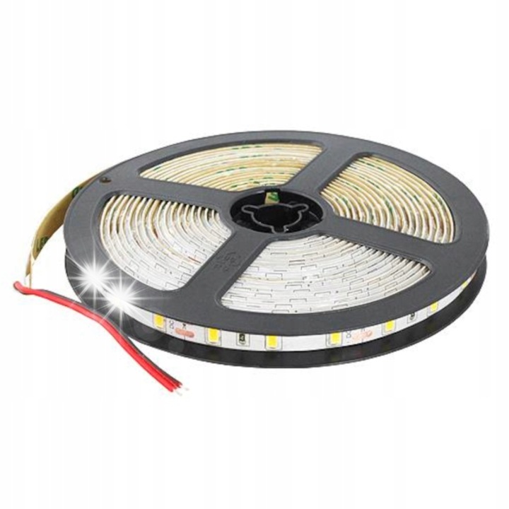LED лента, LTC, 5м, топла бяла, 12V, 60 LED/м, IP20