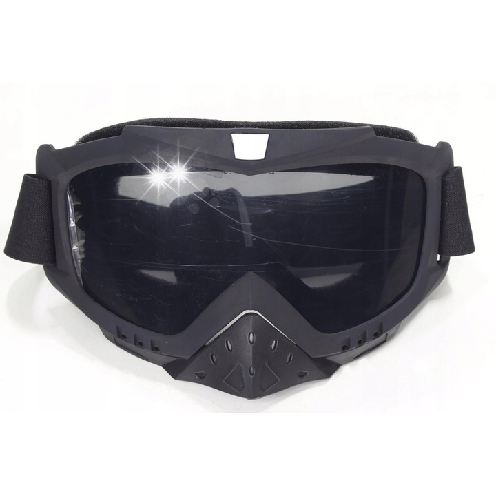 Мото очила Roy, UV400, черни, 200гр