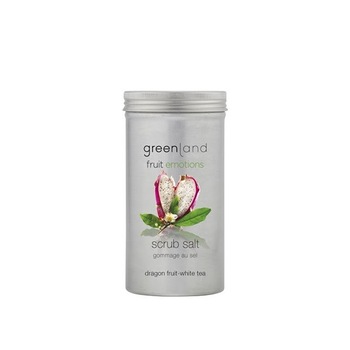 Sare exfolianta, Greenland, pentru corp, cu fructul dragonului si ceai alb, 400 gr Sare exfolianta, Greenland, pentru corp, cu fructul dragonului si ceai alb, 400 gr