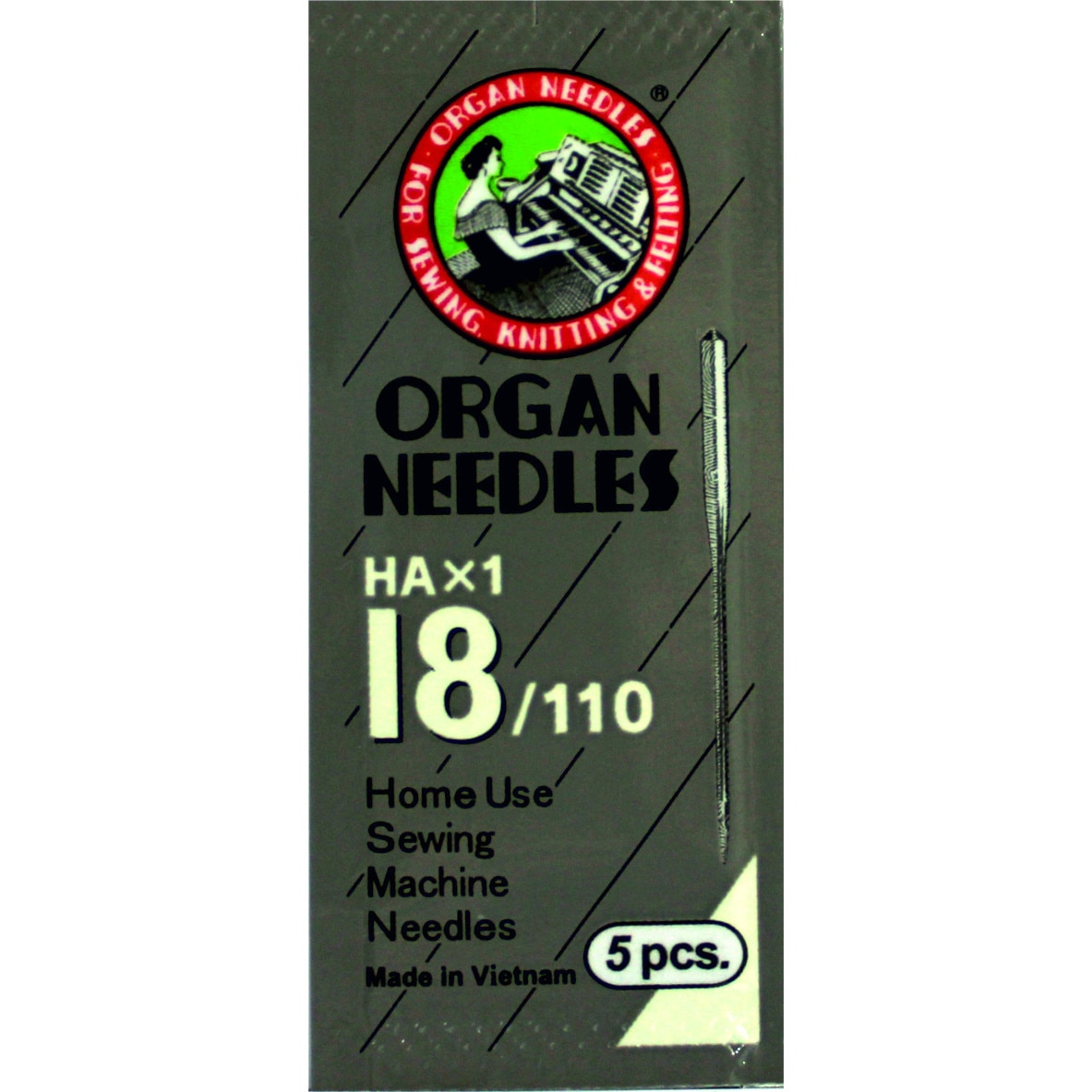 Ace de cusut casnice Organ pachet vidat - finete 110, 5 buc