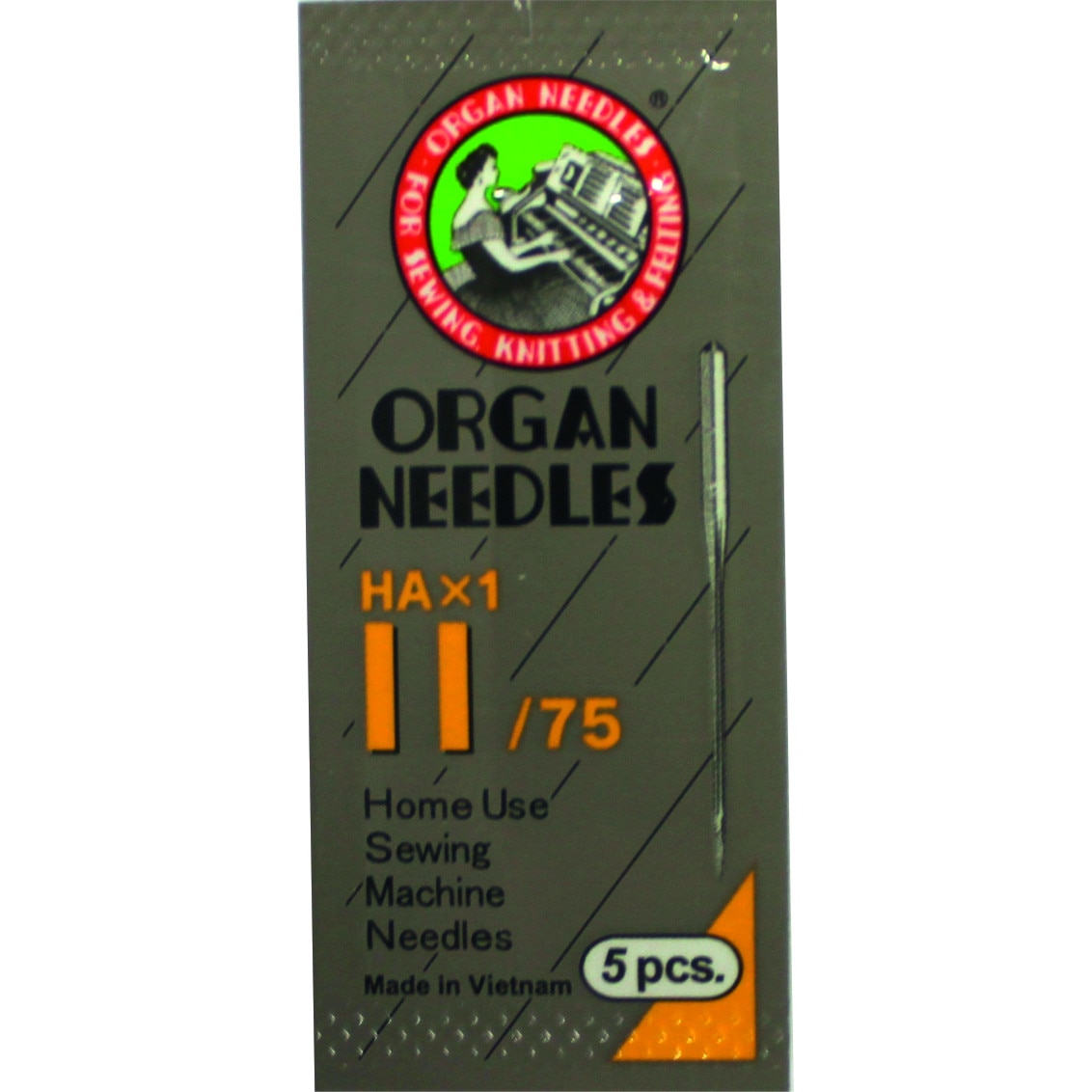 Ace de cusut casnice Organ pachet vidat - finete 75, 5 buc